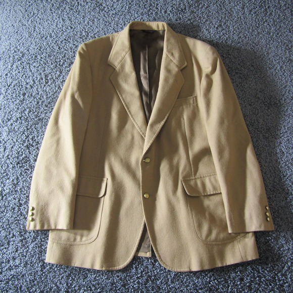 Pendleton Other - Vintage Pendleton Blazer Mens 40L Long Wool Made In USA Sport Coat Gold Buttons